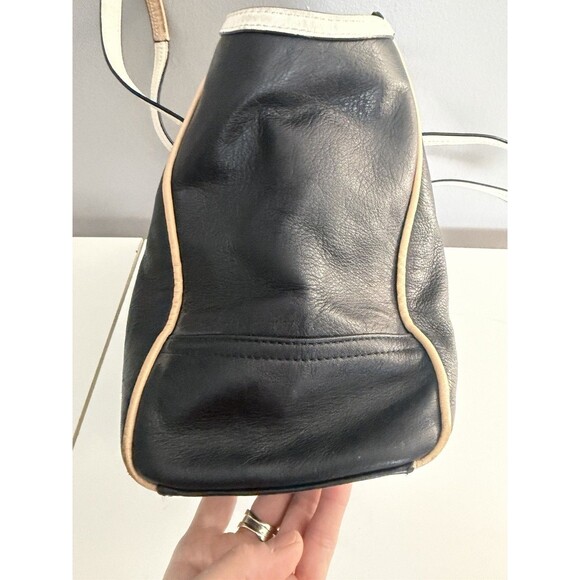 Coach Vintage Black Tote HandBag Black Leather Taylor Spectator F26132 purse - Picture 3 of 12